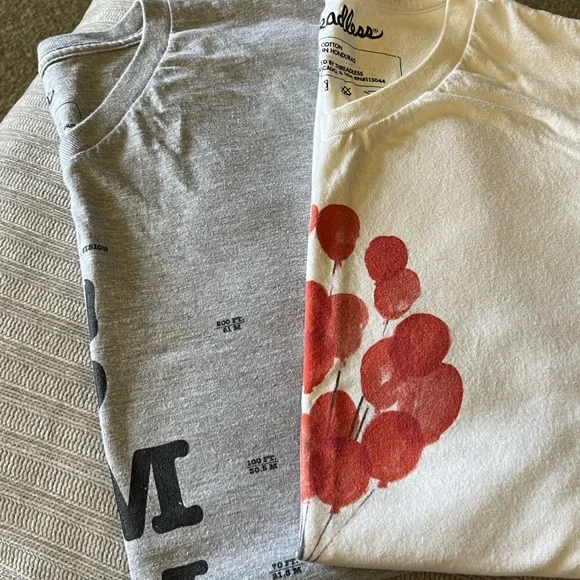 Threadless 2XL T-Shirts Bear with Balloons & Humorous Eye Chart - Picture 10 of 11